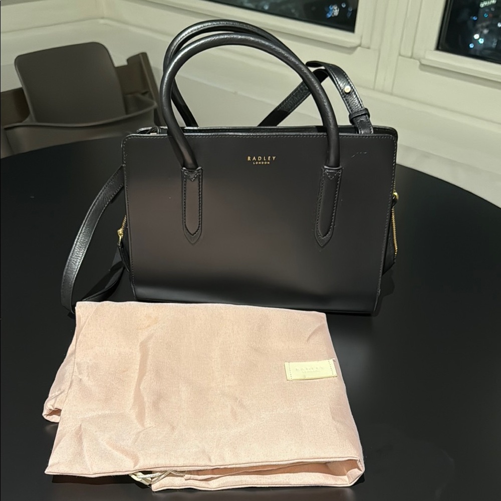 Radley London Black Leather Handbag